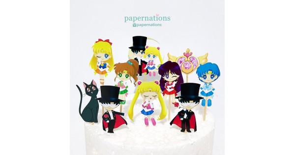 Sailor Moon Cupcake Toppers